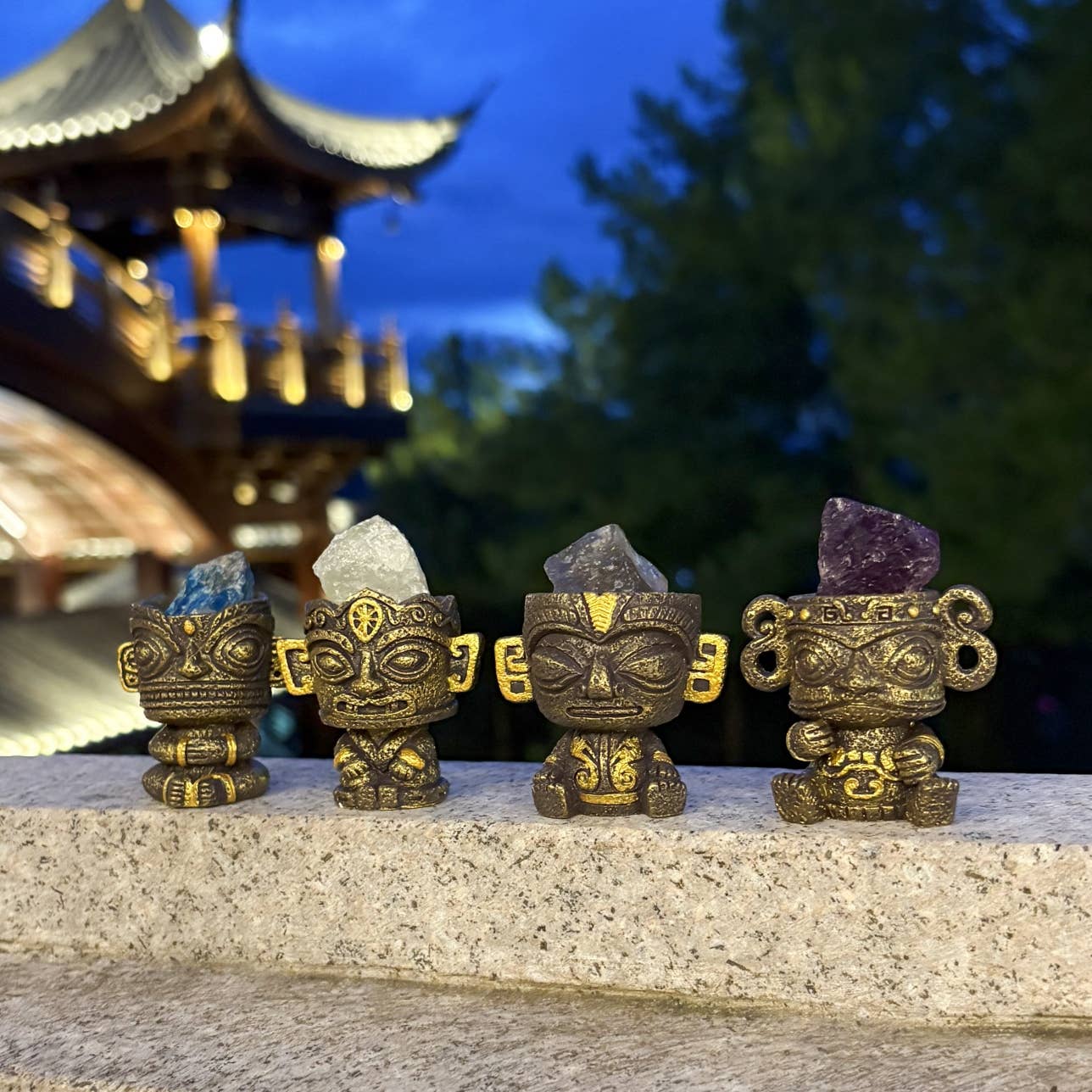 BCmini Island Tiki with Crystals Blind Box Kawaii Gifts