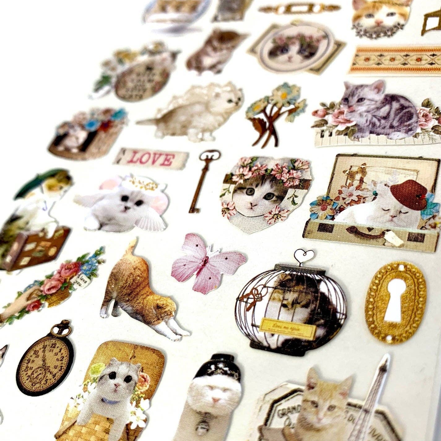 BCmini Lovely Cat Nylon Stickers Kawaii Gifts