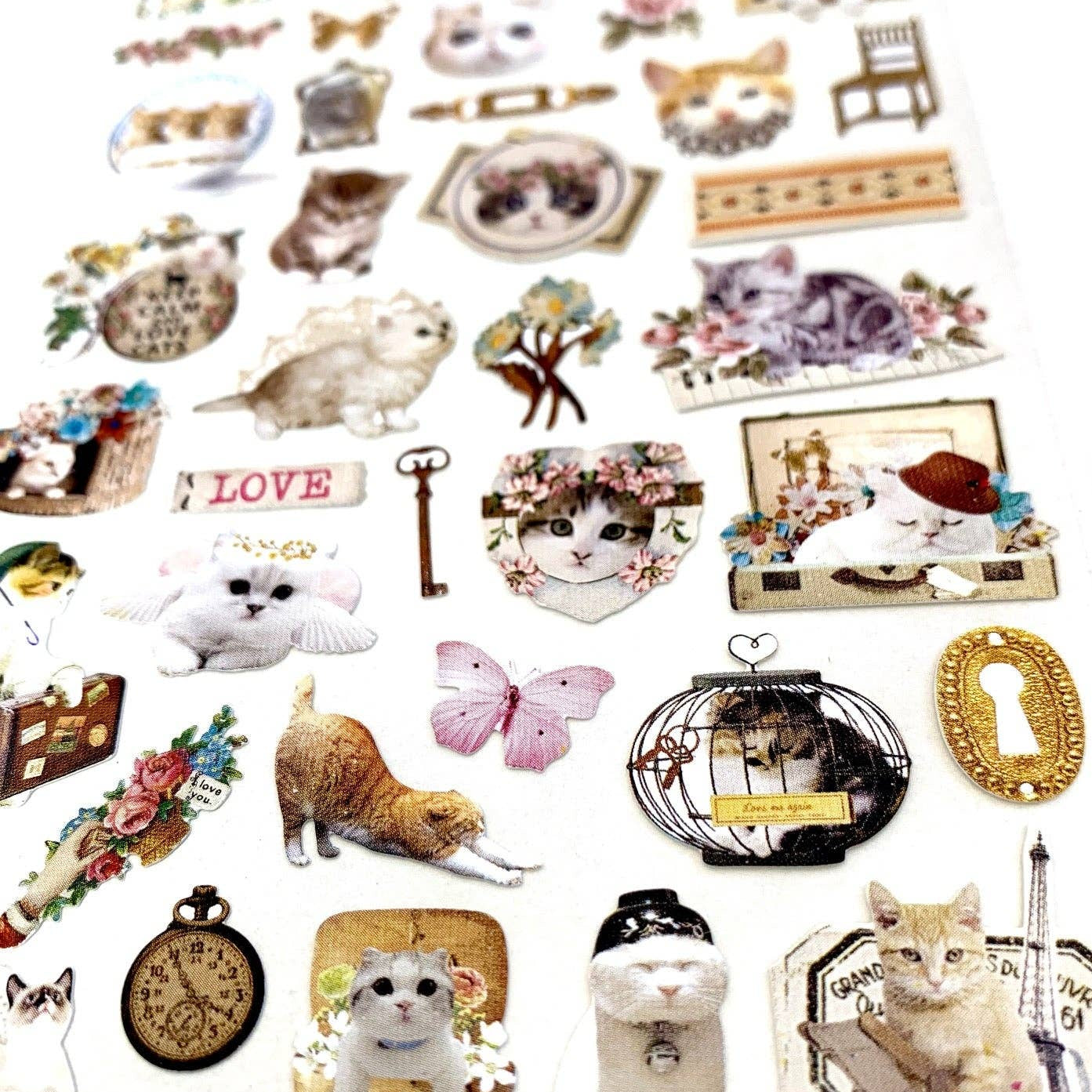 BCmini Lovely Cat Nylon Stickers Kawaii Gifts