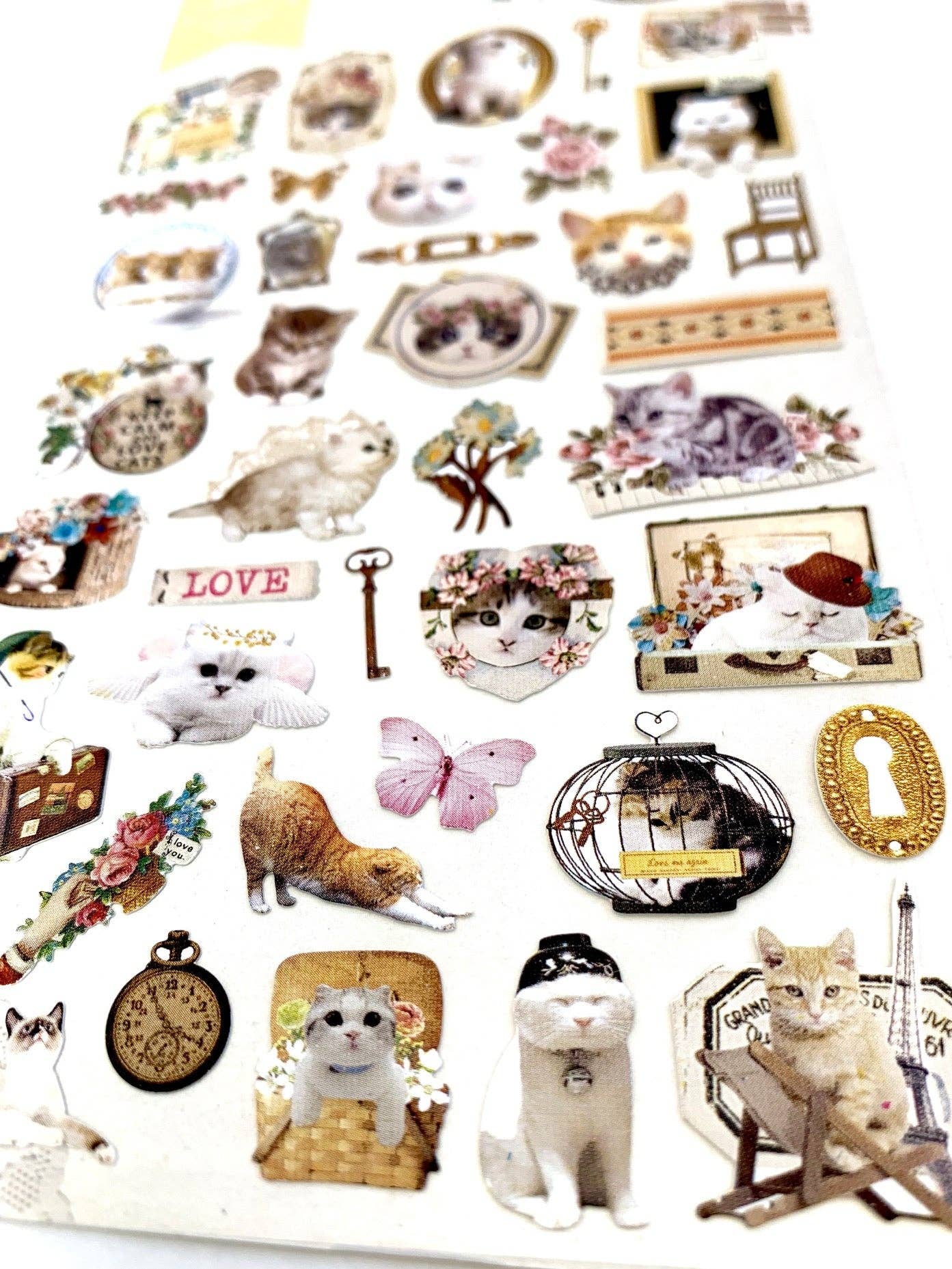 BCmini Lovely Cat Nylon Stickers Kawaii Gifts