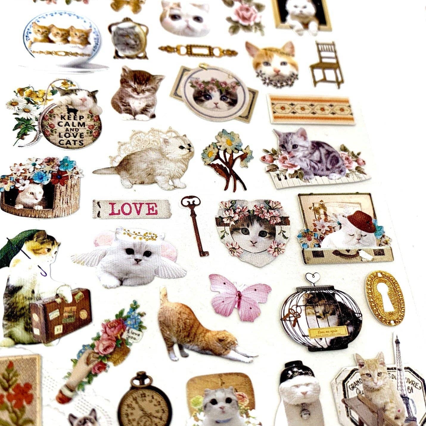 BCmini Lovely Cat Nylon Stickers Kawaii Gifts