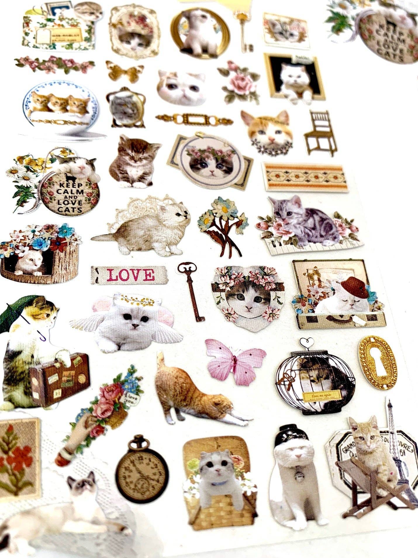 BCmini Lovely Cat Nylon Stickers Kawaii Gifts