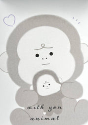 BCmini Kamio Gorilla Small Memo Kawaii Gifts