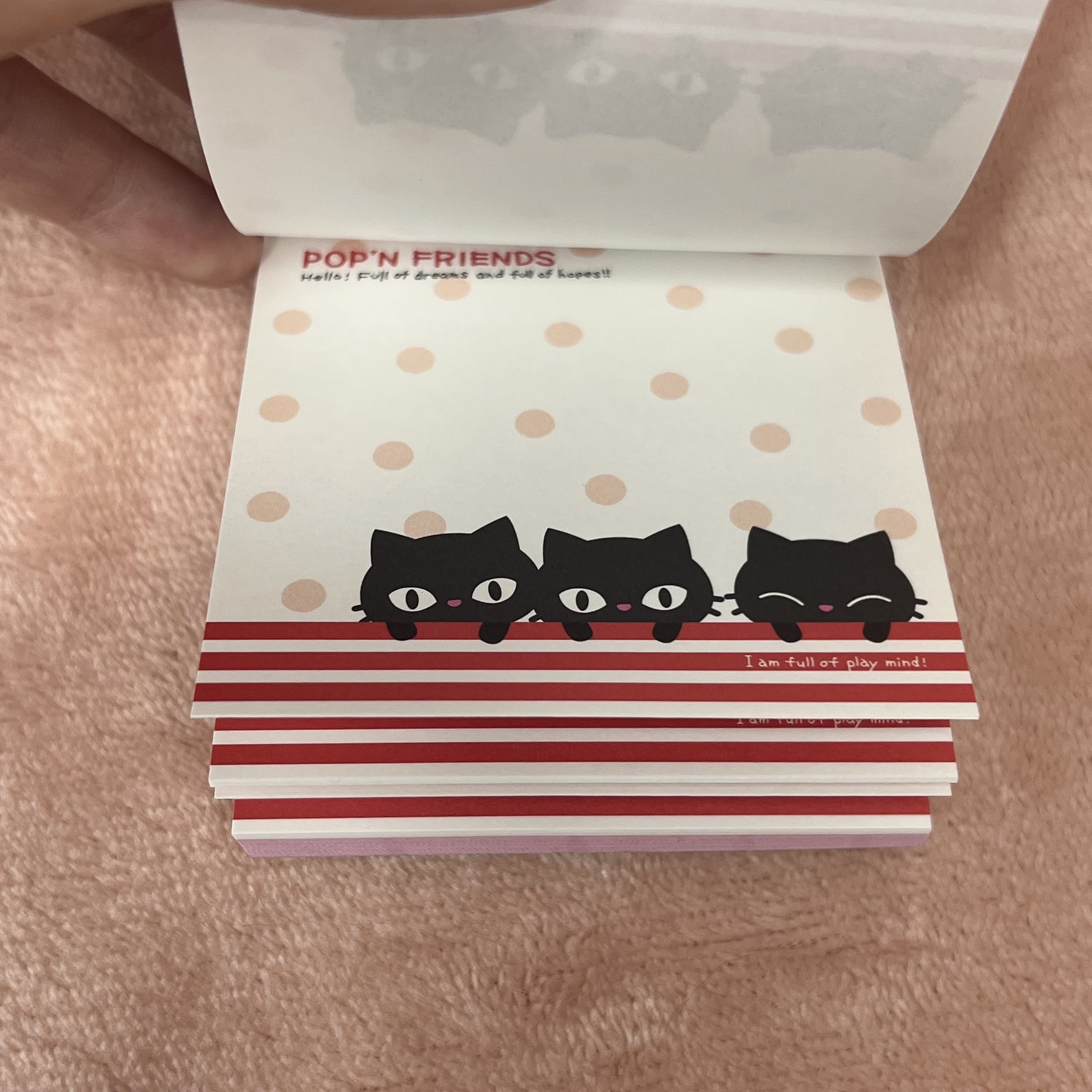BCmini Kamio Pop’n Friends Cat Small Memo Kawaii Gifts 4991277762509