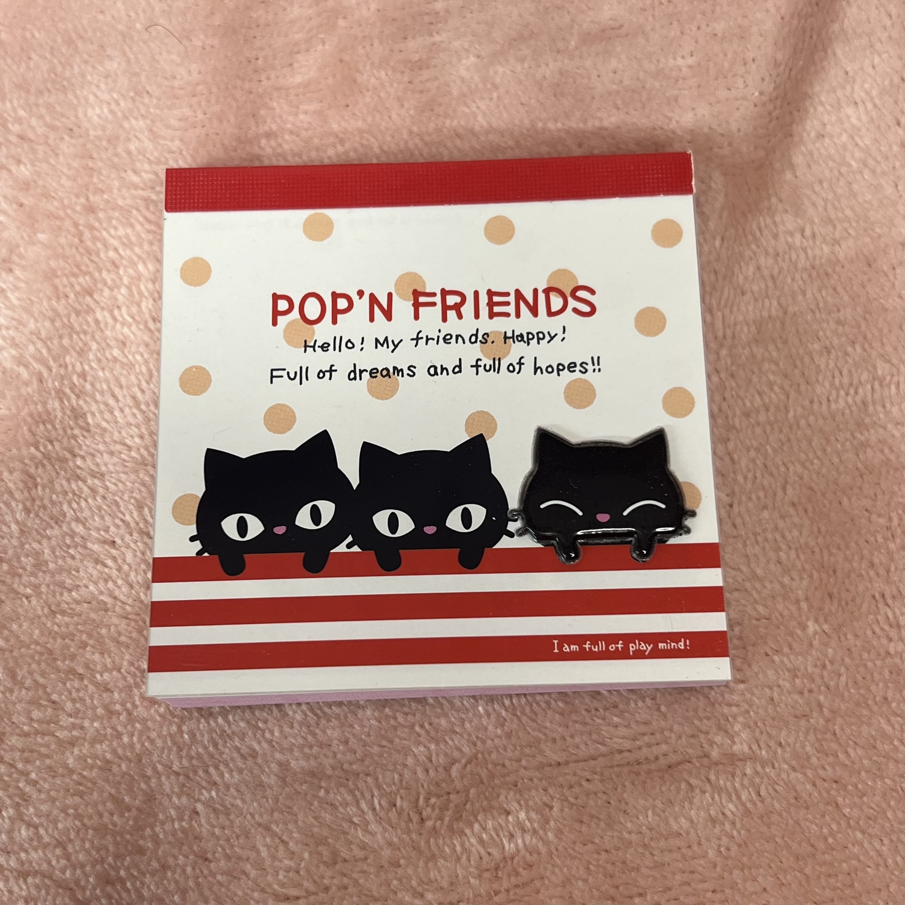 BCmini Kamio Pop’n Friends Cat Small Memo Kawaii Gifts 4991277762509