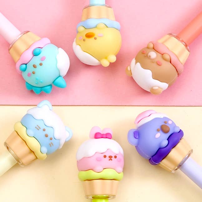 BCmini Surprise Cupcake Animals Gel Pen Kawaii Gifts