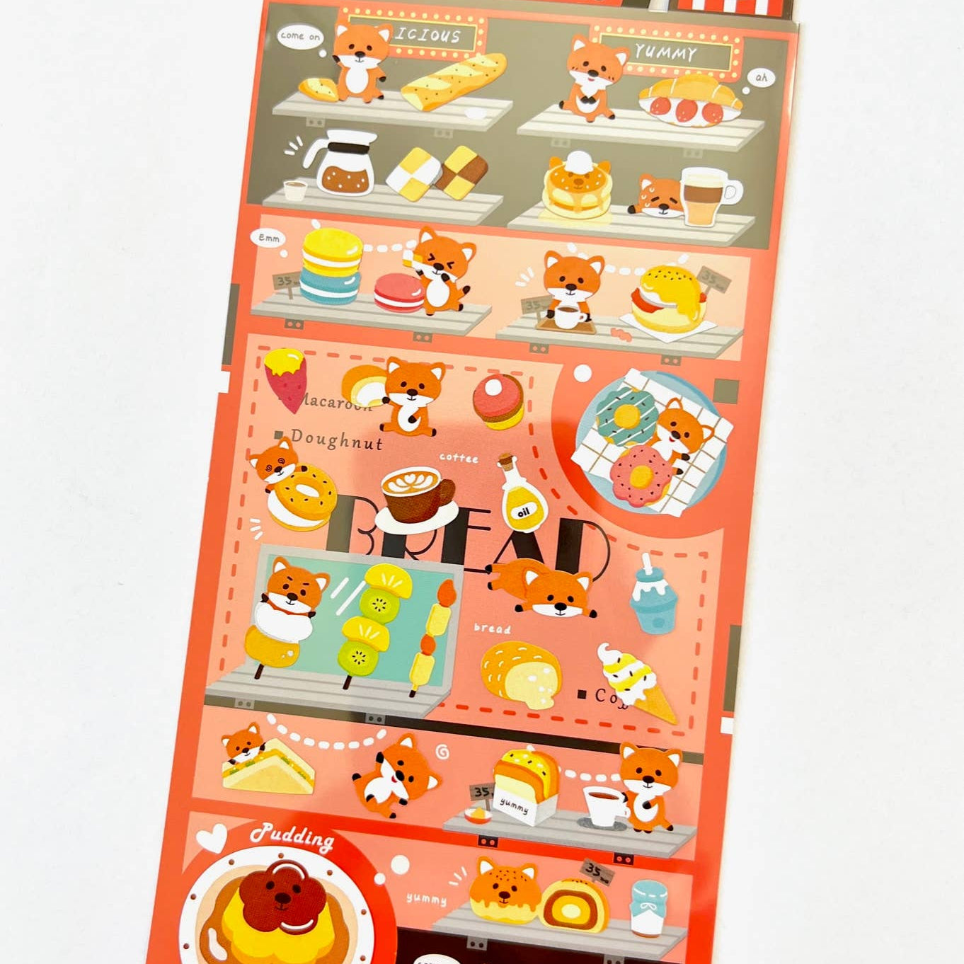 BCmini FOX DESSERT SHOP STICKERS Kawaii Gifts