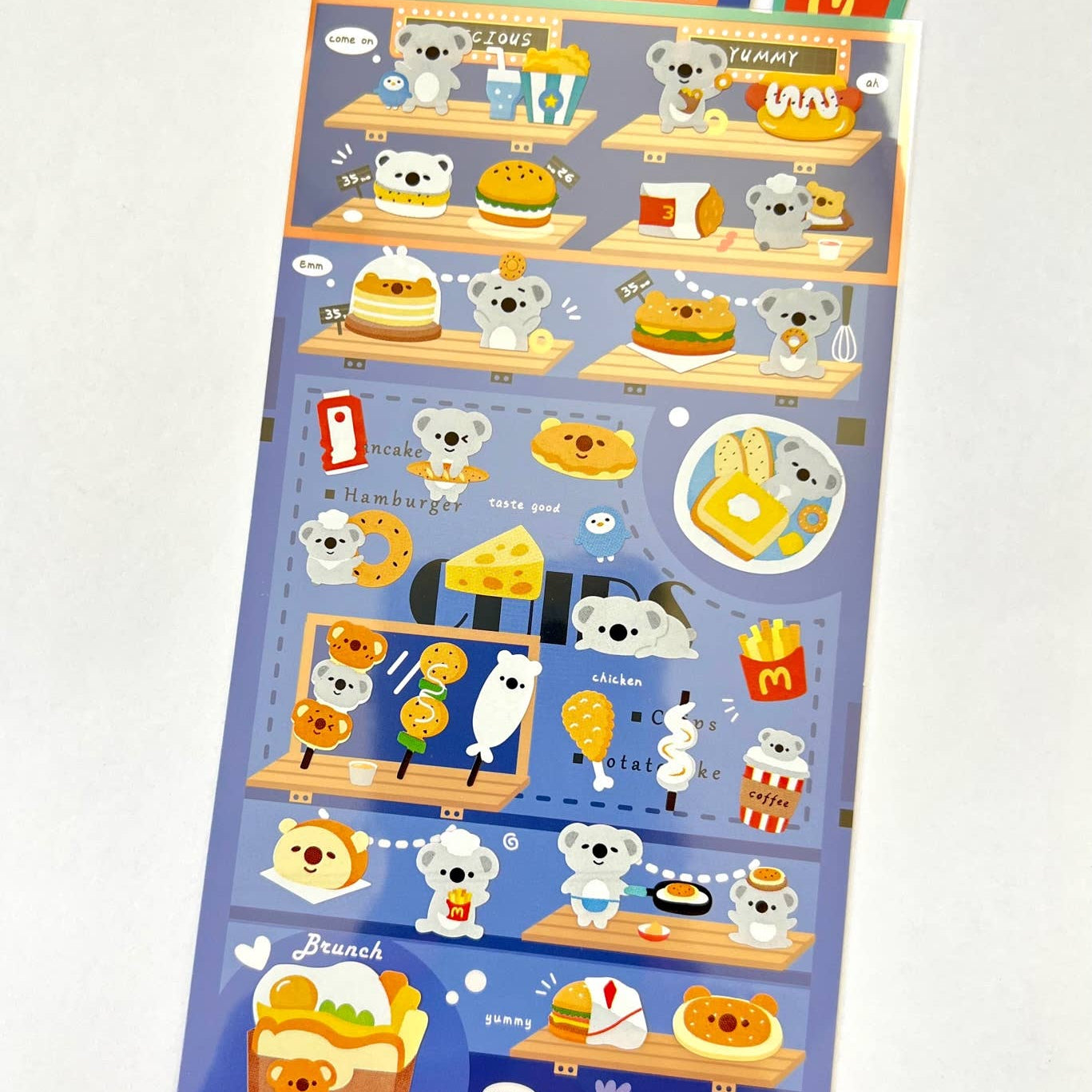 BCmini KOALA FAST FOOD STICKERS Kawaii Gifts
