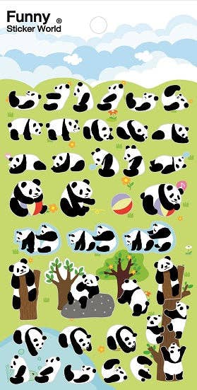 BCmini Panda Stickers Kawaii Gifts