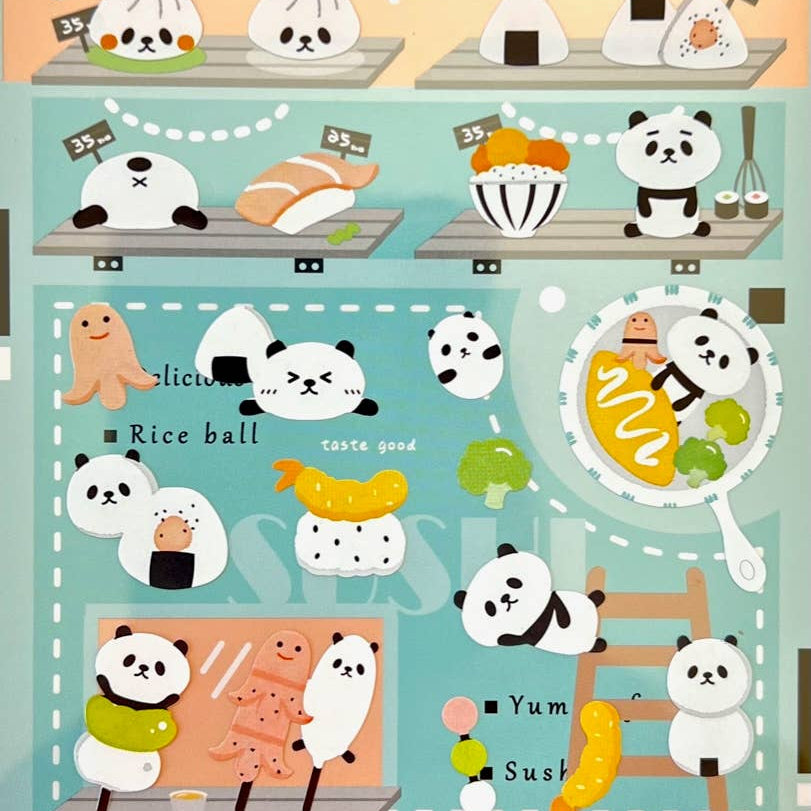 BCmini PANDA SWEET SHOP STICKERS Kawaii Gifts