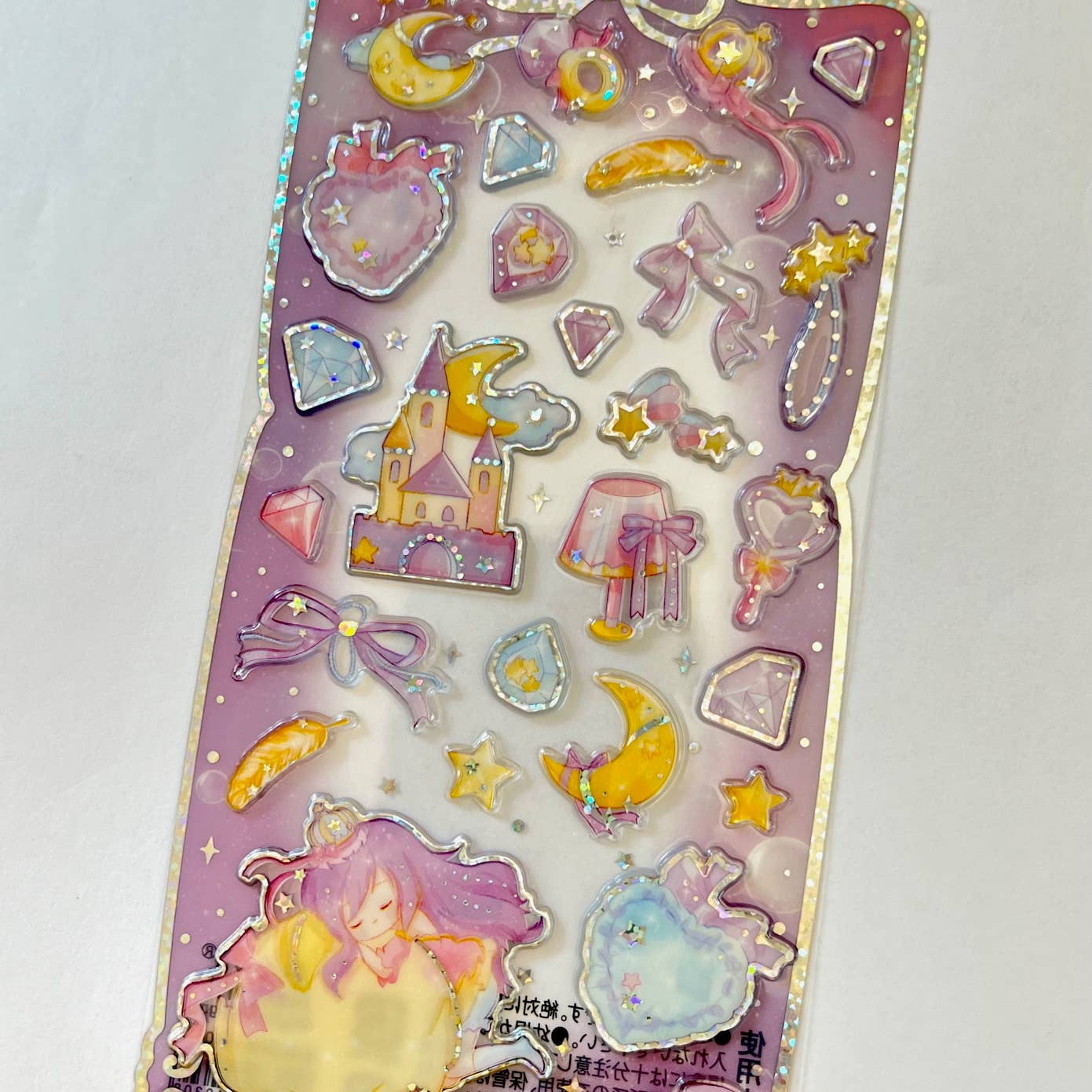 BCmini PURPLE SHINY PRINCESS STICKERS Kawaii Gifts