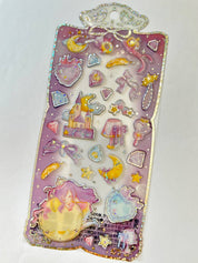 BCmini PURPLE SHINY PRINCESS STICKERS Kawaii Gifts
