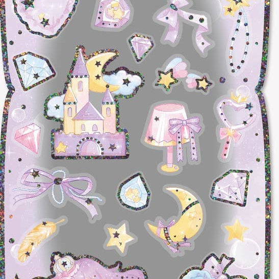 BCmini PURPLE SHINY PRINCESS STICKERS Kawaii Gifts