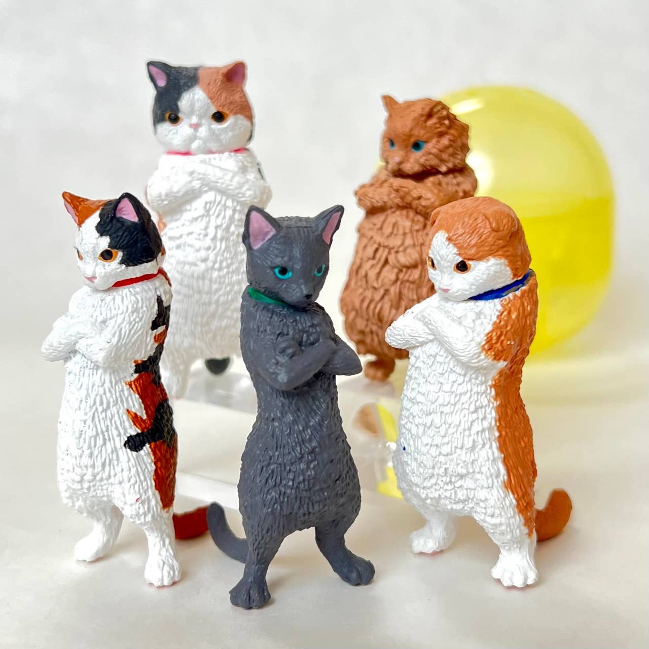 BCmini Yell World Zun! Cats Figurine Capsule Kawaii Gifts 034466702529