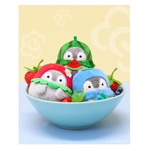 BeeCrazee Fruity Koupen Chan Baby Penguin 3" Plushie Keychains Kawaii Gifts