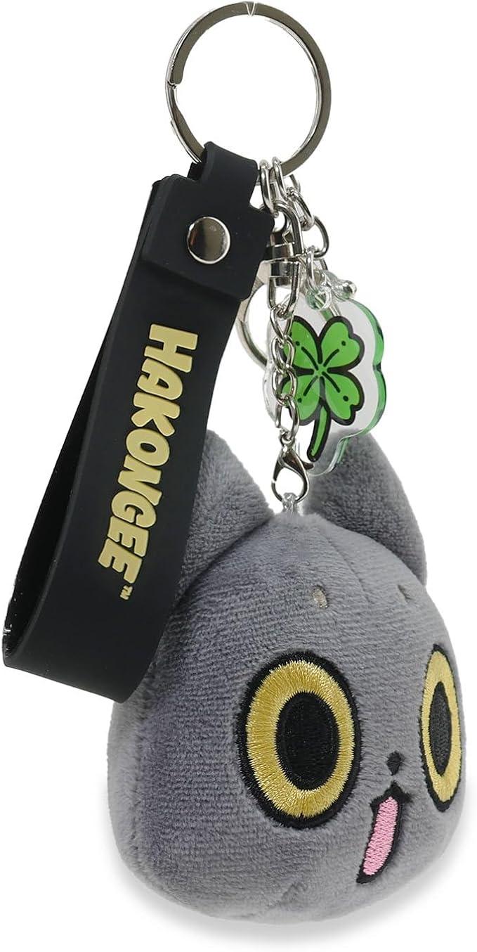 BeeCrazee Hakongee 3" Plushie Keychains with Posable Tails Kawaii Gifts