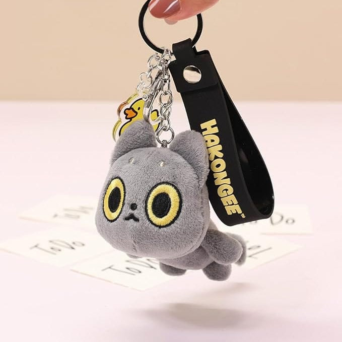 BeeCrazee Hakongee 3" Plushie Keychains with Posable Tails Kawaii Gifts