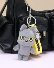 BeeCrazee Hakongee 3" Plushie Keychains with Posable Tails Grumpy Snoozy Kawaii Gifts 810043606141