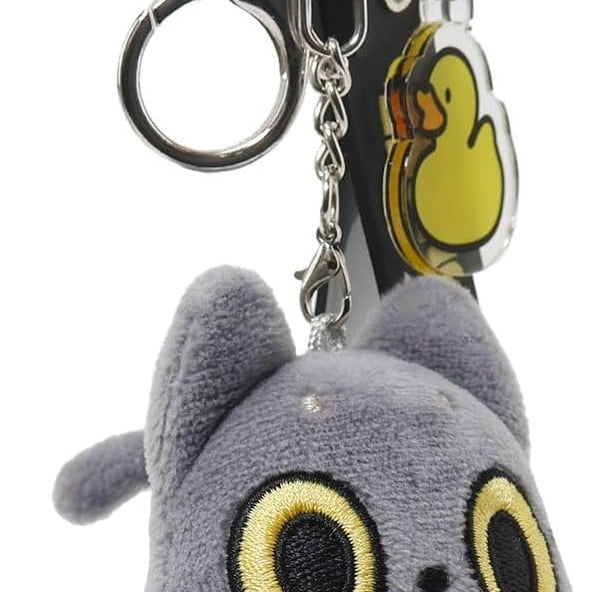 BeeCrazee Hakongee 3" Plushie Keychains with Posable Tails Laying Duck Kawaii Gifts 810043606158