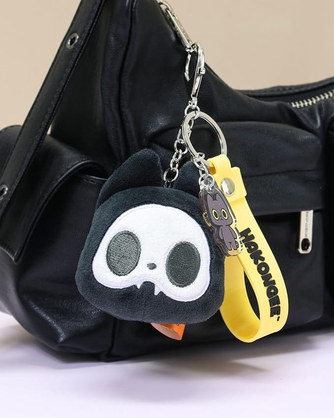 BeeCrazee Hakongee 3" Plushie Keychains with Posable Tails Skeletal Kawaii Gifts 810043606721
