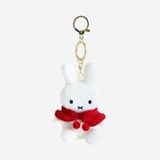 BeeCrazee Miffy 5" Knit Plushie Mascot with Red Capes Keychains White Kawaii Gifts 8809644507720