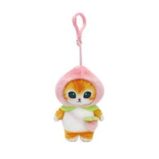 BeeCrazee Mofusand Cat Fruits 3.5" Plush Mascot Bag Charms Peach Kawaii Gifts 8800293870111