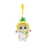 BeeCrazee Mofusand Cat Fruits 3.5" Plush Mascot Bag Charms Pineapple Kawaii Gifts 8800293870135