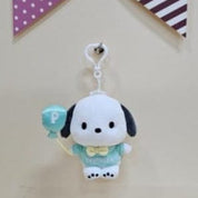 BeeCrazee Party Balloon 5" Plushie Keychains: Pochacco, Chococat, Hangyodon Pochacco Kawaii Gifts 8809962089168