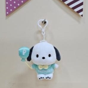 BeeCrazee Party Balloon 5" Plushie Keychains: Pochacco, Chococat, Hangyodon Pochacco Kawaii Gifts 8809962089168