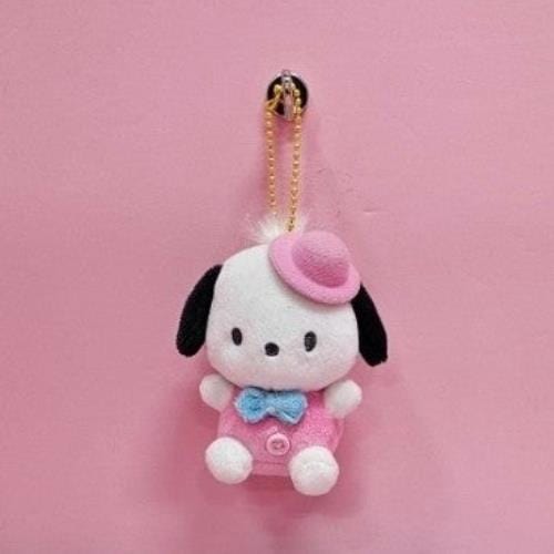 BeeCrazee Pochacco Handsome in Pink 3" Plushy Keychain Kawaii Gifts 8809962080400