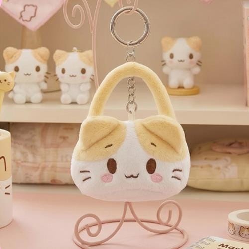 BeeCrazee Sanrio Masyumaro Cat 2 3/4" Plushy Bag Charm Keychain Kawaii Gifts 8800354590767