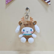 BeeCrazee Sanrio Reindeer All Stars 5" Plush Mascot Bag Charms Cinnamoroll Kawaii Gifts 8800313076288