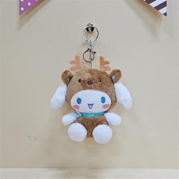 BeeCrazee Sanrio Reindeer All Stars 5" Plush Mascot Bag Charms Cinnamoroll Kawaii Gifts 8800313076288