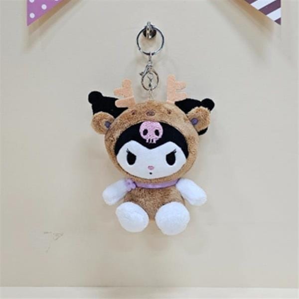 BeeCrazee Sanrio Reindeer All Stars 5" Plush Mascot Bag Charms Kuromi Kawaii Gifts 8800313076271