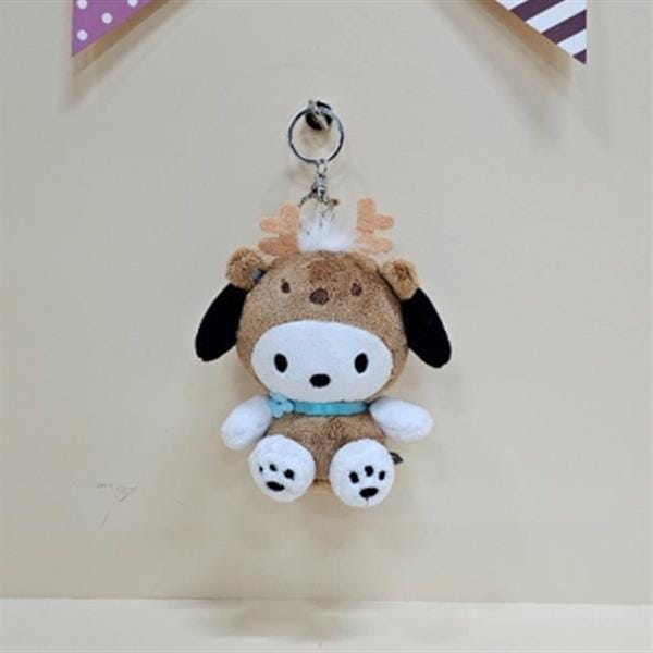 BeeCrazee Sanrio Reindeer All Stars 5" Plush Mascot Bag Charms Pochocco Kawaii Gifts 8800313076301