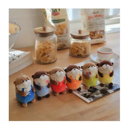 BeeCrazee Uso Uso Chan Cute Otter 3" Surprise Plushy Keychains Kawaii Gifts 8809819173651