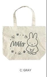 BeeCrazee Miffy Canvas Lunch Totes Gray Kawaii Gifts