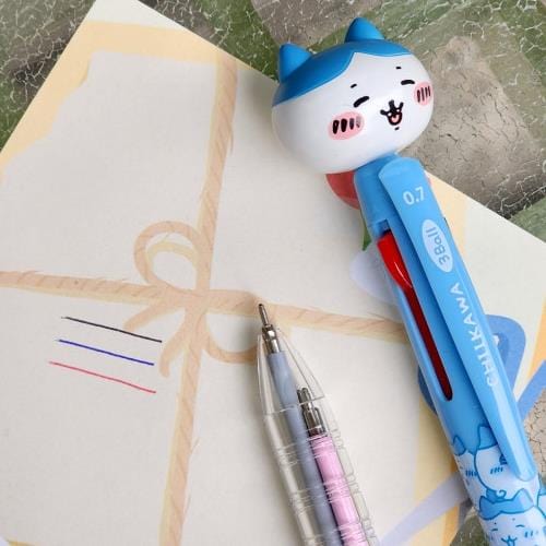 BeeCrazee Chiikawa 3-Color Ballpoint Pens With Mascots Kawaii Gifts 8802035129754