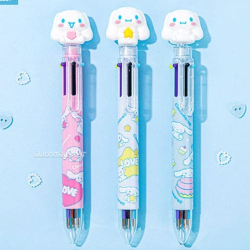 BeeCrazee Cinnamoroll Mascot 6-Color Mechanical Pens Kawaii Gifts 8809701048968
