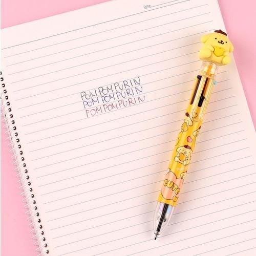 BeeCrazee Pompompurin Mascot 6-Color Mechanical Pens Kawaii Gifts 8809953242855