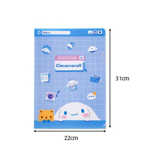 BeeCrazee Cinnamoroll Plastic File Folders Kawaii Gifts 8809394870174