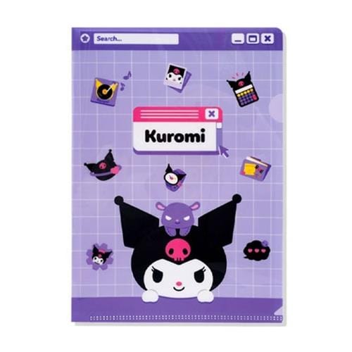 BeeCrazee My Melody & Kuromi A4 Plastic File Folders Kuromi Kawaii Gifts 8809394870167