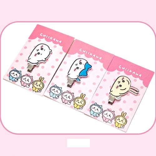 BeeCrazee Chiikawa Die-Cut Hair Pins Kawaii Gifts 8806306062344