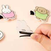 BeeCrazee Miffy Acrylic Hair Clips 2-Piece Sets Kawaii Gifts