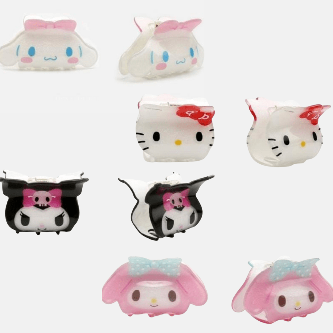 BeeCrazee Sanrio Friends Hair Claw Clips Kawaii Gifts