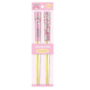 BeeCrazee Sanrio 2-Pair Bamboo Chopsticks: Cinnamoroll, Kuromi, My Melody Kawaii Gifts