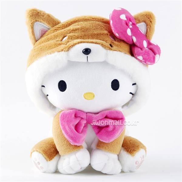 BeeCrazee Sanrio My Pet Shiba 10" Plushies: Hello Kitty, Pompompurin, Cinnamoroll, Pochacco, My Melody, Kuromi Kawaii Gifts