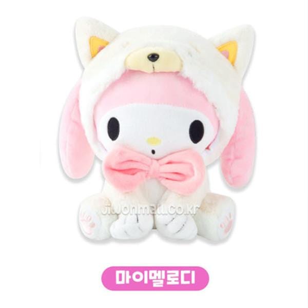 BeeCrazee Sanrio My Pet Shiba 10" Plushies: Hello Kitty, Pompompurin, Cinnamoroll, Pochacco, My Melody, Kuromi My Melody Kawaii Gifts 8809571507015