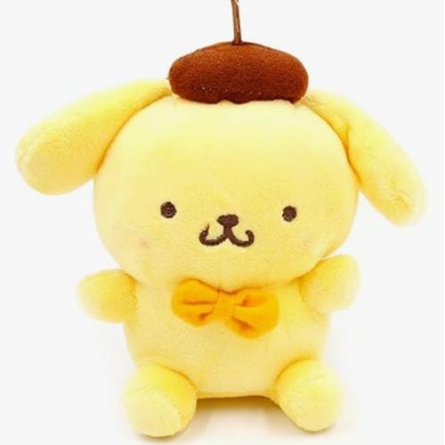 BeeCrazee Sanrio Pompompurin 5" Plush Mascot Bag Charm Kawaii Gifts 8809571501440