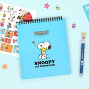 BeeCrazee Peanuts Snoopy Top Bound Grid Notebooks Surprise Pick Kawaii Gifts 8809544690843